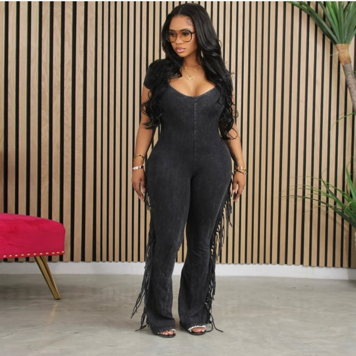 Fringe Me Jumpsuit