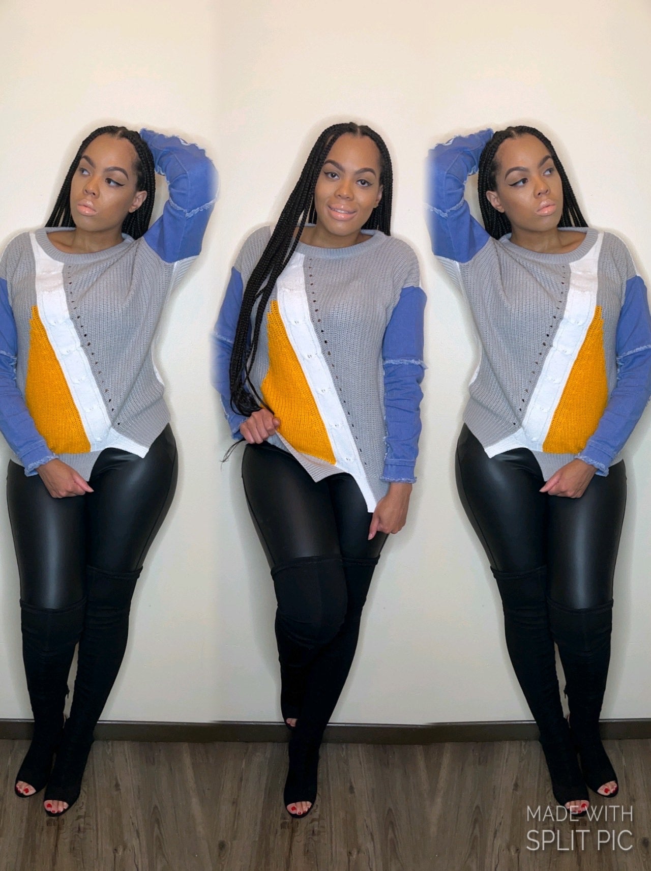 Patch Work Sweater